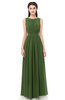 ColsBM Briar Garden Green Bridesmaid Dresses Sleeveless A-line Pleated Floor Length Elegant Bateau