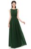 ColsBM Briar Hunter Green Bridesmaid Dresses Sleeveless A-line Pleated Floor Length Elegant Bateau