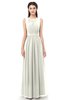 ColsBM Briar Ivory Bridesmaid Dresses Sleeveless A-line Pleated Floor Length Elegant Bateau