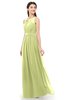 ColsBM Briar Lime Green Bridesmaid Dresses Sleeveless A-line Pleated Floor Length Elegant Bateau