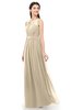 ColsBM Briar Novelle Peach Bridesmaid Dresses Sleeveless A-line Pleated Floor Length Elegant Bateau