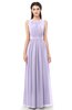 ColsBM Briar Pastel Lilac Bridesmaid Dresses Sleeveless A-line Pleated Floor Length Elegant Bateau