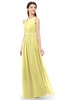 ColsBM Briar Pastel Yellow Bridesmaid Dresses Sleeveless A-line Pleated Floor Length Elegant Bateau