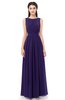 ColsBM Briar Royal Purple Bridesmaid Dresses Sleeveless A-line Pleated Floor Length Elegant Bateau