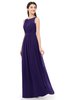 ColsBM Briar Royal Purple Bridesmaid Dresses Sleeveless A-line Pleated Floor Length Elegant Bateau