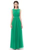 ColsBM Briar Sea Green Bridesmaid Dresses Sleeveless A-line Pleated Floor Length Elegant Bateau