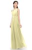 ColsBM Briar Soft Yellow Bridesmaid Dresses Sleeveless A-line Pleated Floor Length Elegant Bateau