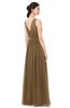ColsBM Briar Truffle Bridesmaid Dresses Sleeveless A-line Pleated Floor Length Elegant Bateau