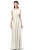 ColsBM Briar Whisper White Bridesmaid Dresses Sleeveless A-line Pleated Floor Length Elegant Bateau