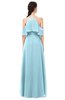 ColsBM Andi Aqua Bridesmaid Dresses Zipper Off The Shoulder Elegant Floor Length Sash A-line