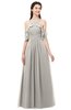 ColsBM Andi Ashes Of Roses Bridesmaid Dresses Zipper Off The Shoulder Elegant Floor Length Sash A-line