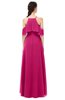 ColsBM Andi Beetroot Purple Bridesmaid Dresses Zipper Off The Shoulder Elegant Floor Length Sash A-line
