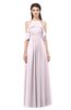 ColsBM Andi Blush Bridesmaid Dresses Zipper Off The Shoulder Elegant Floor Length Sash A-line
