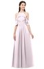 ColsBM Andi Blush Bridesmaid Dresses Zipper Off The Shoulder Elegant Floor Length Sash A-line