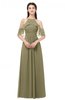 ColsBM Andi Boa Bridesmaid Dresses Zipper Off The Shoulder Elegant Floor Length Sash A-line