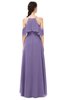 ColsBM Andi Chalk Violet Bridesmaid Dresses Zipper Off The Shoulder Elegant Floor Length Sash A-line