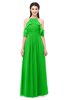 ColsBM Andi Classic Green Bridesmaid Dresses Zipper Off The Shoulder Elegant Floor Length Sash A-line