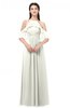 ColsBM Andi Cream Bridesmaid Dresses Zipper Off The Shoulder Elegant Floor Length Sash A-line