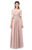 ColsBM Andi Dusty Rose Bridesmaid Dresses Zipper Off The Shoulder Elegant Floor Length Sash A-line