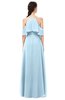 ColsBM Andi Ice Blue Bridesmaid Dresses Zipper Off The Shoulder Elegant Floor Length Sash A-line