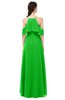 ColsBM Andi Jasmine Green Bridesmaid Dresses Zipper Off The Shoulder Elegant Floor Length Sash A-line