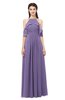 ColsBM Andi Lilac Bridesmaid Dresses Zipper Off The Shoulder Elegant Floor Length Sash A-line