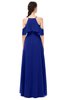 ColsBM Andi Nautical Blue Bridesmaid Dresses Zipper Off The Shoulder Elegant Floor Length Sash A-line