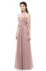 ColsBM Andi Nectar Pink Bridesmaid Dresses Zipper Off The Shoulder Elegant Floor Length Sash A-line