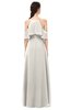 ColsBM Andi Off White Bridesmaid Dresses Zipper Off The Shoulder Elegant Floor Length Sash A-line