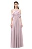 ColsBM Andi Pale Lilac Bridesmaid Dresses Zipper Off The Shoulder Elegant Floor Length Sash A-line