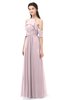 ColsBM Andi Pale Lilac Bridesmaid Dresses Zipper Off The Shoulder Elegant Floor Length Sash A-line