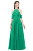 ColsBM Andi Pepper Green Bridesmaid Dresses Zipper Off The Shoulder Elegant Floor Length Sash A-line