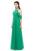 ColsBM Andi Pepper Green Bridesmaid Dresses Zipper Off The Shoulder Elegant Floor Length Sash A-line
