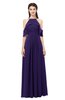 ColsBM Andi Royal Purple Bridesmaid Dresses Zipper Off The Shoulder Elegant Floor Length Sash A-line