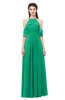 ColsBM Andi Sea Green Bridesmaid Dresses Zipper Off The Shoulder Elegant Floor Length Sash A-line
