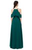 ColsBM Andi Shaded Spruce Bridesmaid Dresses Zipper Off The Shoulder Elegant Floor Length Sash A-line