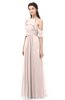 ColsBM Andi Silver Peony Bridesmaid Dresses Zipper Off The Shoulder Elegant Floor Length Sash A-line