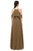 ColsBM Andi Truffle Bridesmaid Dresses Zipper Off The Shoulder Elegant Floor Length Sash A-line