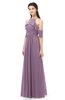 ColsBM Andi Valerian Bridesmaid Dresses Zipper Off The Shoulder Elegant Floor Length Sash A-line