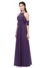 ColsBM Andi Violet Bridesmaid Dresses Zipper Off The Shoulder Elegant Floor Length Sash A-line