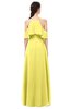 ColsBM Andi Yellow Iris Bridesmaid Dresses Zipper Off The Shoulder Elegant Floor Length Sash A-line