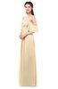 ColsBM Arden Apricot Gelato Bridesmaid Dresses Ruching Floor Length A-line Off The Shoulder Backless Cute
