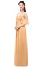ColsBM Arden Apricot Bridesmaid Dresses Ruching Floor Length A-line Off The Shoulder Backless Cute