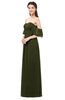 ColsBM Arden Beech Bridesmaid Dresses Ruching Floor Length A-line Off The Shoulder Backless Cute