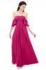 ColsBM Arden Beetroot Purple Bridesmaid Dresses Ruching Floor Length A-line Off The Shoulder Backless Cute