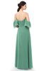 ColsBM Arden Beryl Green Bridesmaid Dresses Ruching Floor Length A-line Off The Shoulder Backless Cute