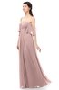 ColsBM Arden Blush Pink Bridesmaid Dresses Ruching Floor Length A-line Off The Shoulder Backless Cute