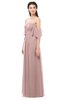 ColsBM Arden Blush Pink Bridesmaid Dresses Ruching Floor Length A-line Off The Shoulder Backless Cute