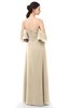 ColsBM Arden Champagne Bridesmaid Dresses Ruching Floor Length A-line Off The Shoulder Backless Cute