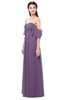 ColsBM Arden Chinese Violet Bridesmaid Dresses Ruching Floor Length A-line Off The Shoulder Backless Cute